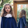 Navy Blue Velvet Dress