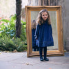 Navy Blue Velvet Dress